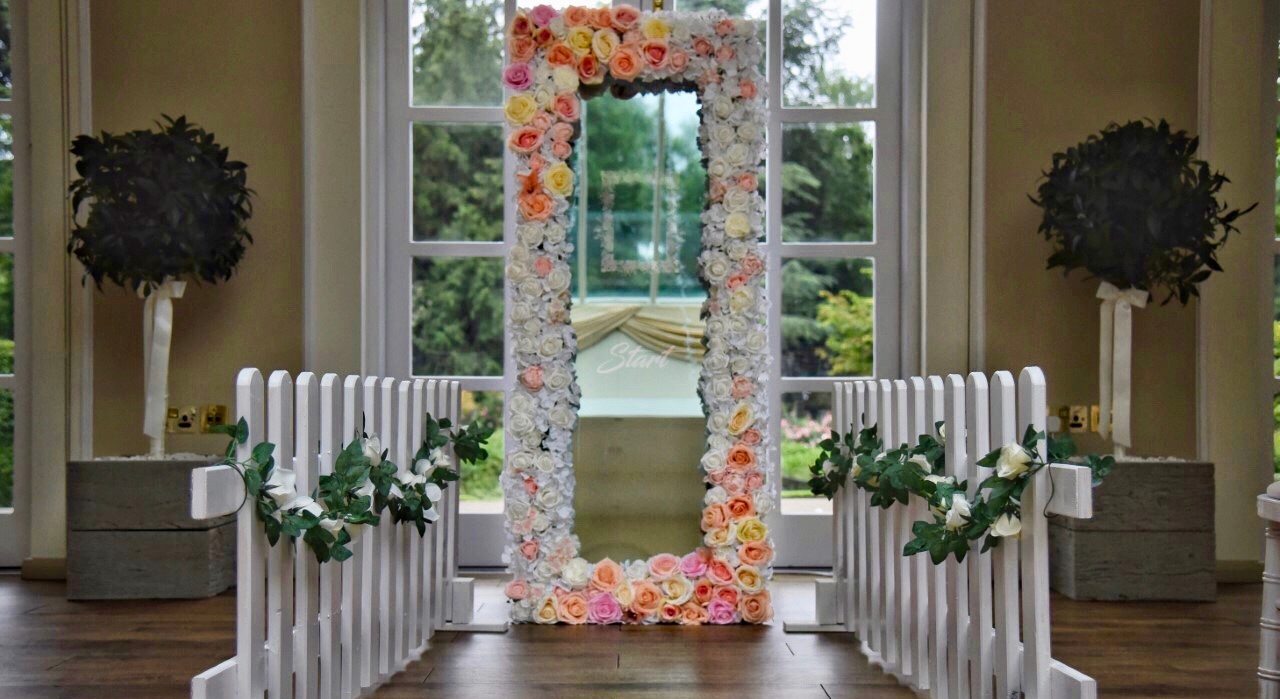 Floral Magic Mirror Booth Hire